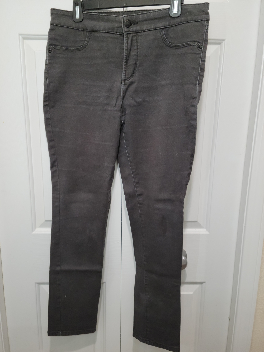 NYDJ Charcoal Skinny Jeans w/ Stretch Fit & Lift Tuck Technology